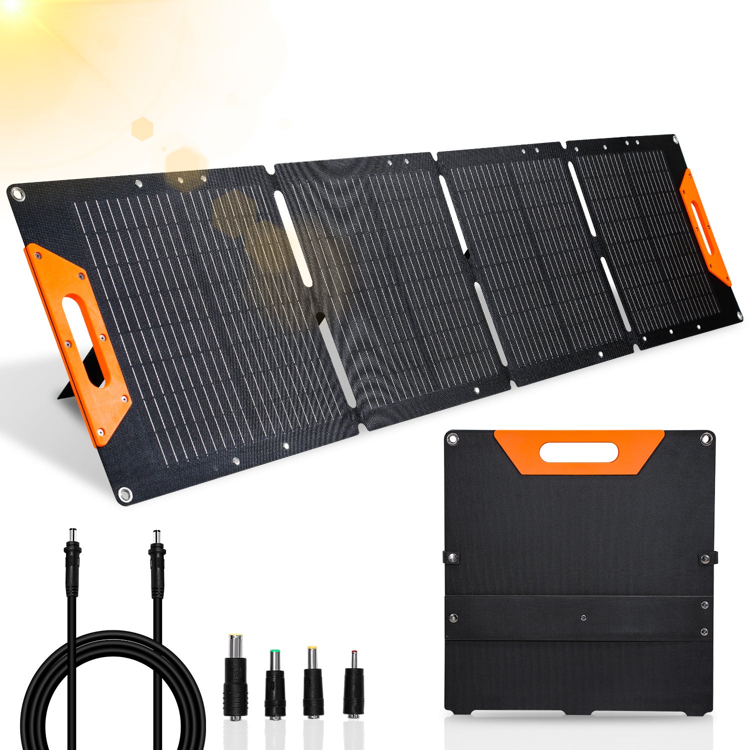 Chauffage Portable à Panneau Solaire 30W Avec Batterie - Pour Camping, Van, Extérieur | Silicium Monocristallin, Contrôle Température