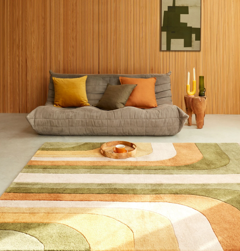 Tapis de salon moderne style rétro TIPPY 120x170 cm - 2