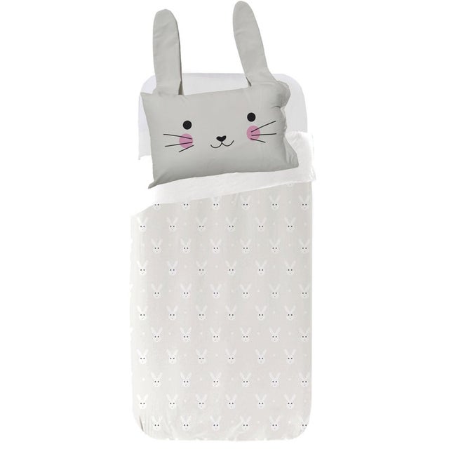 Set de Housse de couette Bunny 2 pc Blanc