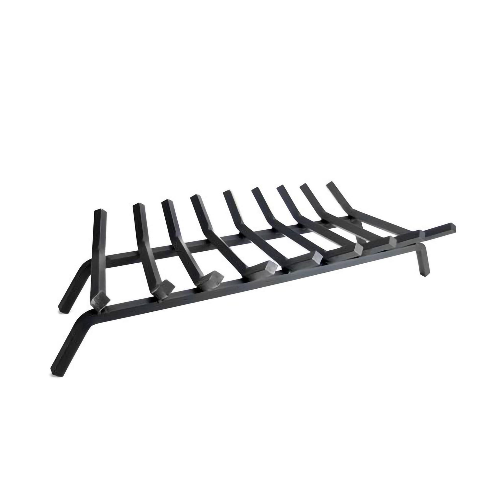 Lot de 2 chenets de cheminée en fonte d'acier forgé, utile pour surélever vos bûches afin de faciliter la circulation de l'air pour l'allumage de votre feu Lot de 2 chenets de cheminée en fonte d'acier forgé, utile pour surélever vos bûches afin de faciliter la circulation de l'air pour l'allumage de votre feu