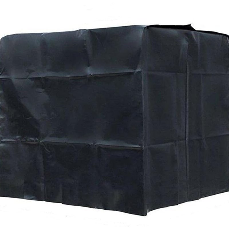 Pokrowiec ochronny na kontener IBC o pojemności 1000 l, chroniący przed kurzem, słońcem i deszczem.