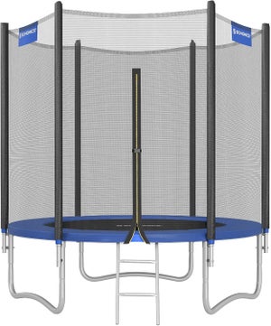 HOMCOM Tappeto Elastico per Bambini 3-10 Anni con Rete di Sicurezza e