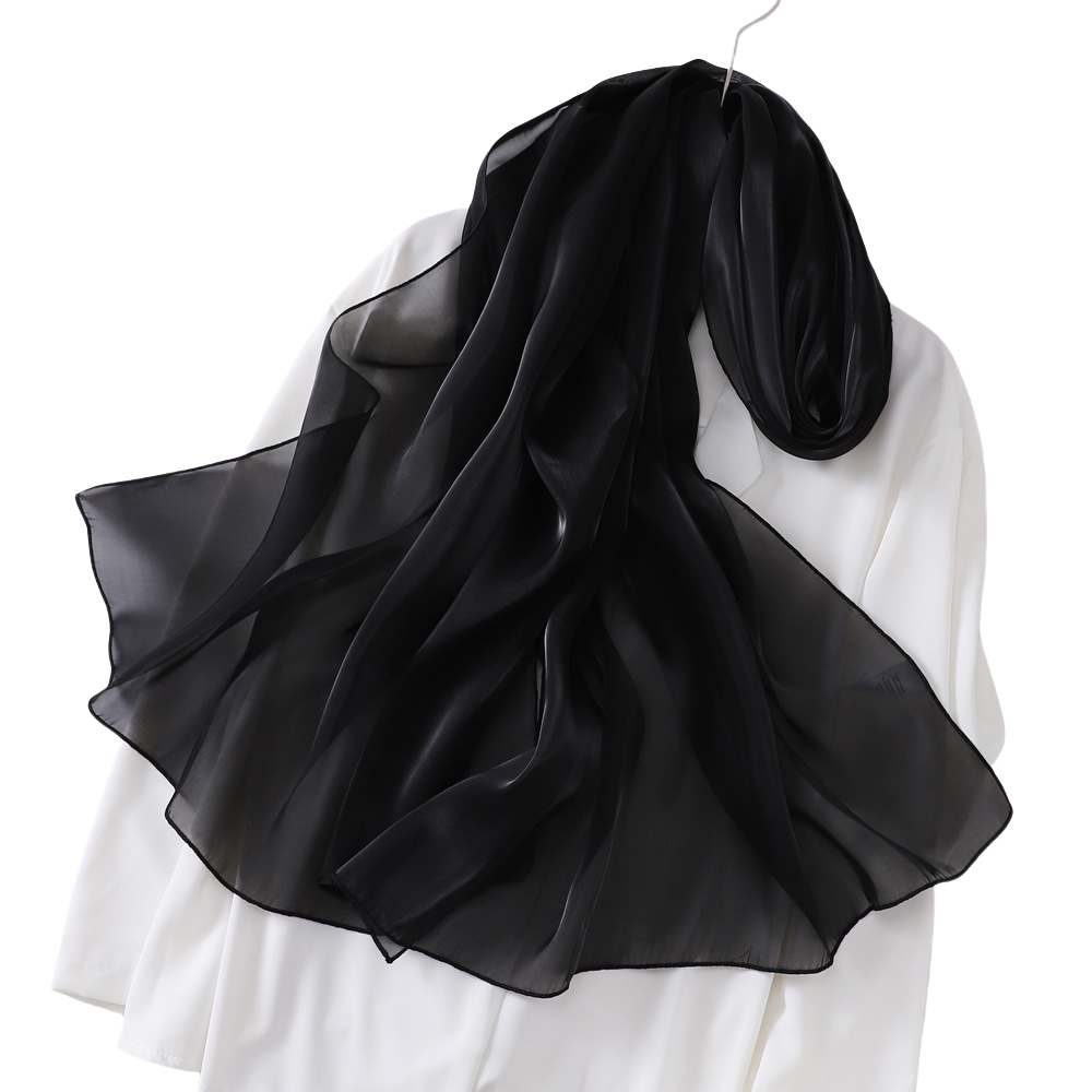 Elegante bufanda de organza Black | Leroy Merlin