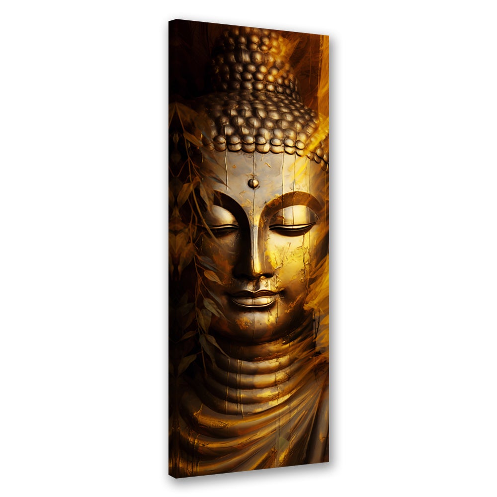 Obraz na płótnie, Złoty Budda 40x120
