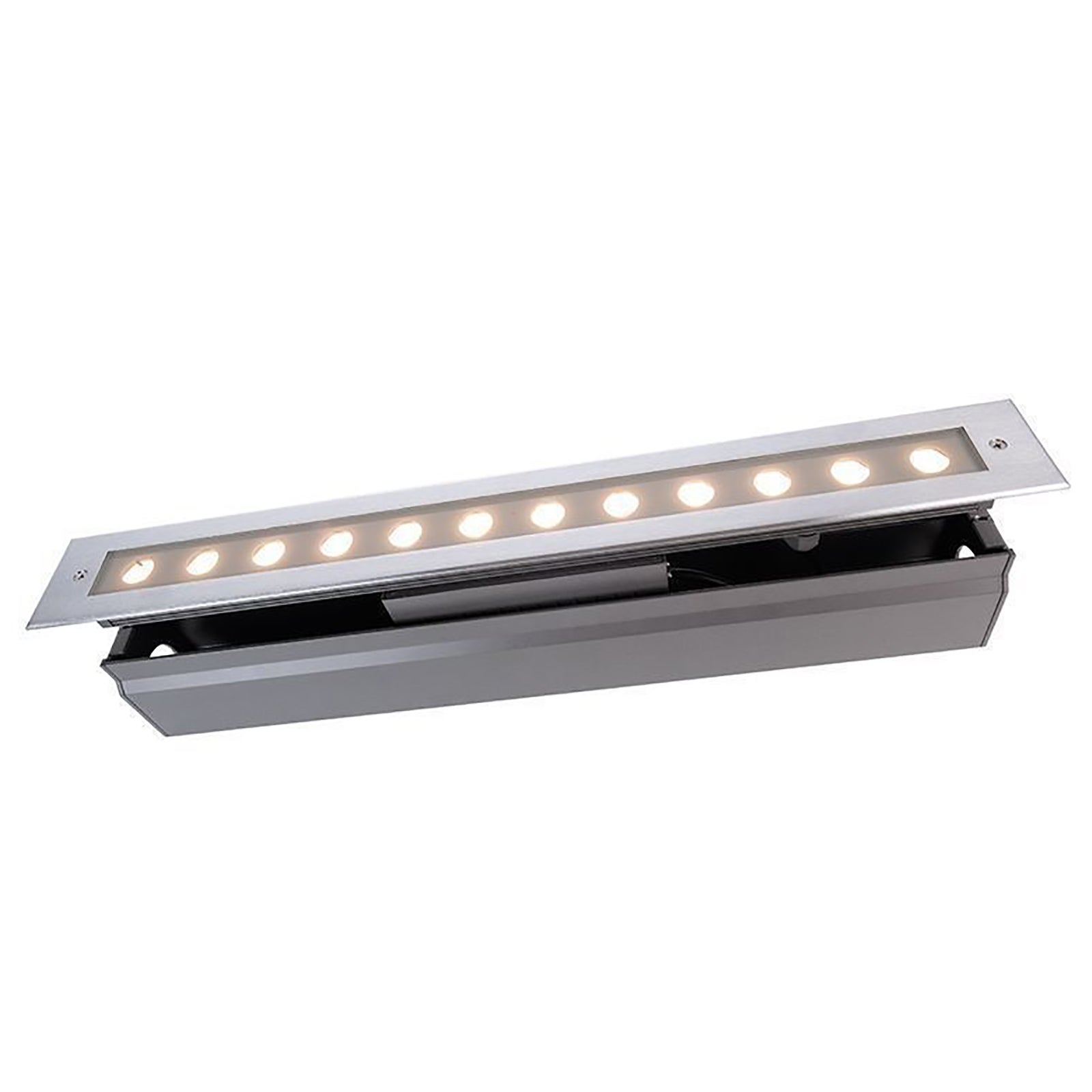 LED spot LINE V 16W listwa liniowa 50cm IP67 przejście przez DRIVEWAY wpuszczana betonowa podłoga elewacje ogrodowe 230V