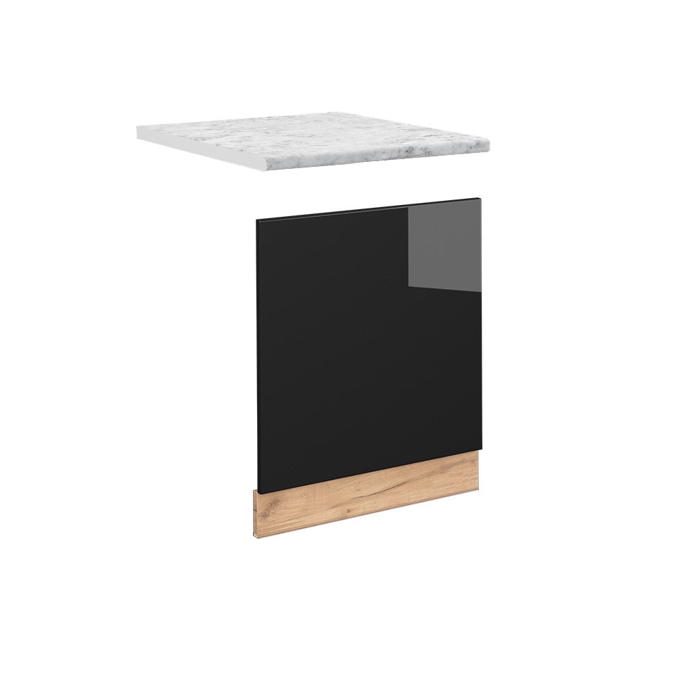 Vicco Panel przedni Fame-Line, Czarny dąb wysoki połysk, 60 cm , BP Marmur