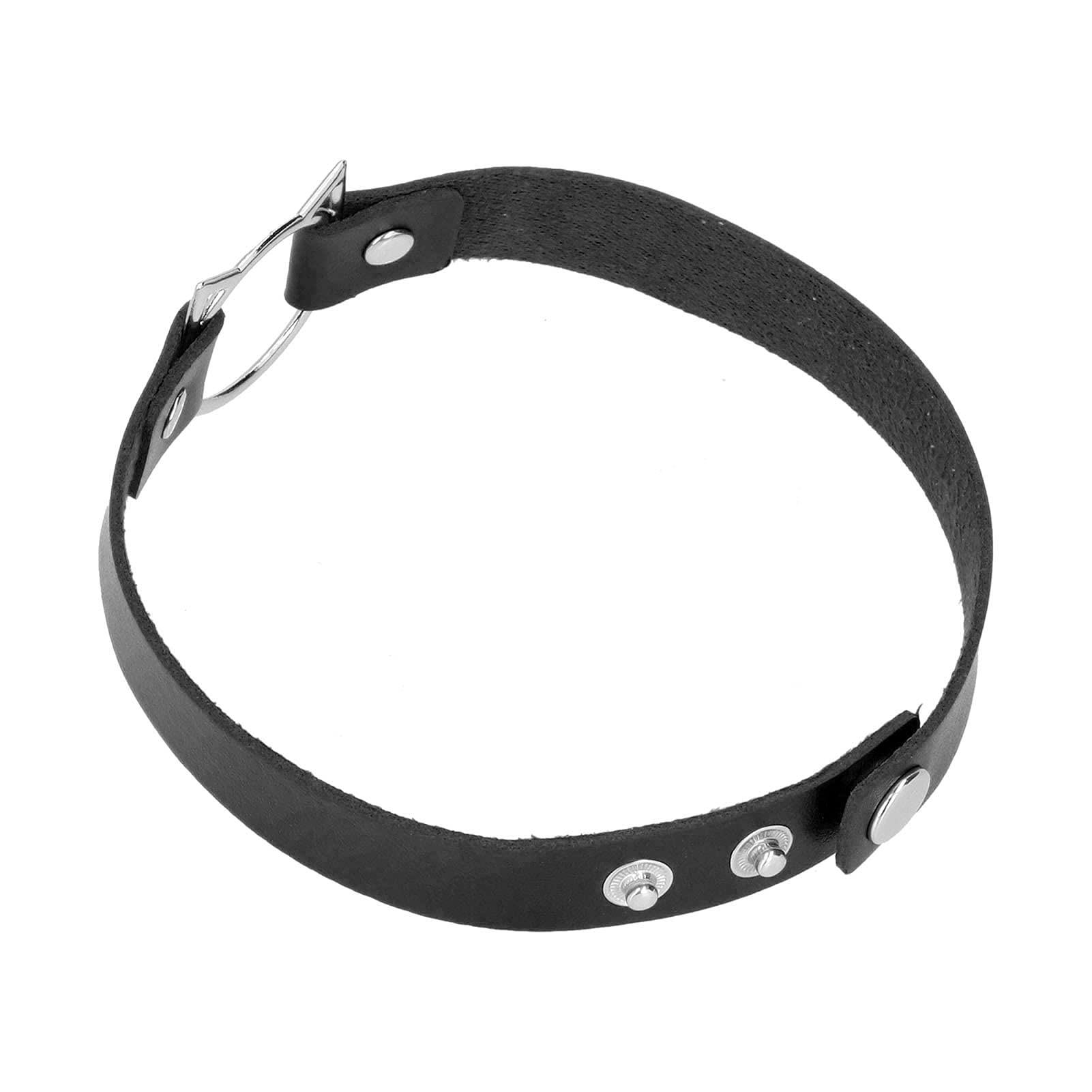 Collier ras du cou réglable en cuir PU, style punk gothique, accessoire