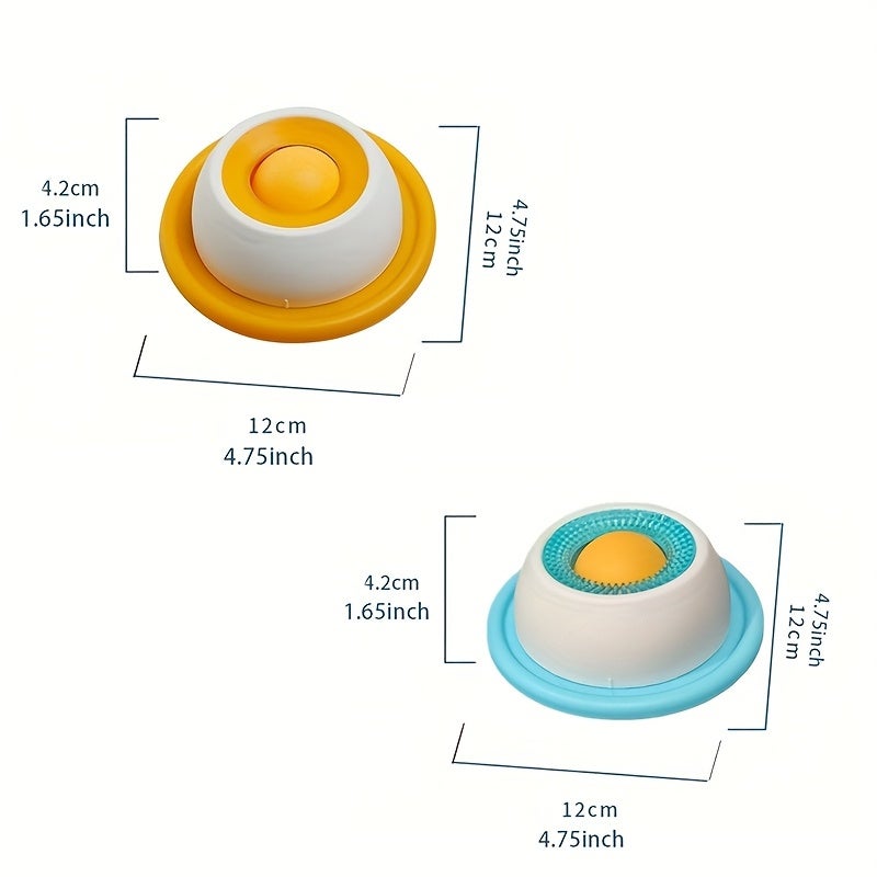 OBOSOE Tapete para lamber para cães, bola para lamber para cães, comedouro lento em ABS, ideal para cães aborrecidos (2 unidades) - 2