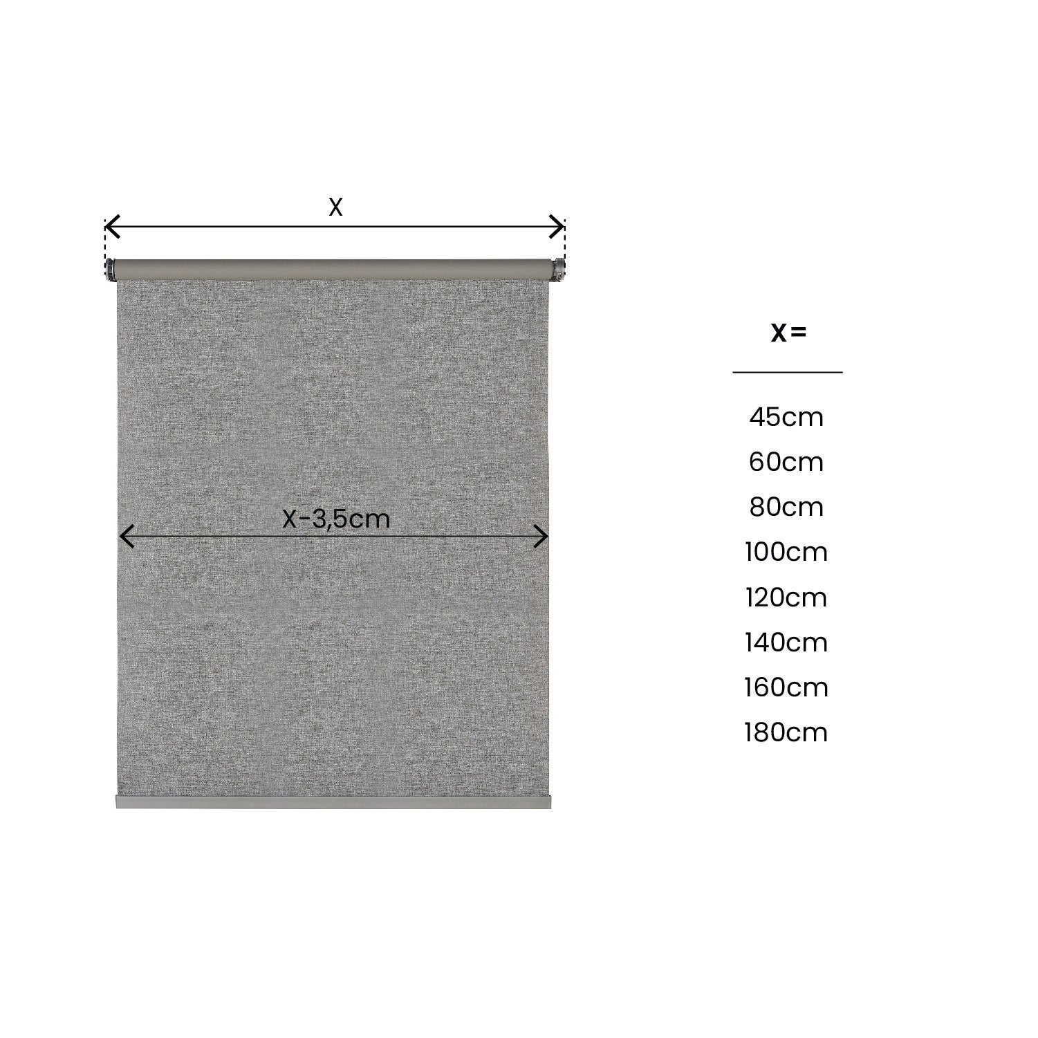 Store enrouleur motorisé Occultant DREAM Texture Gris 100X250 - 4