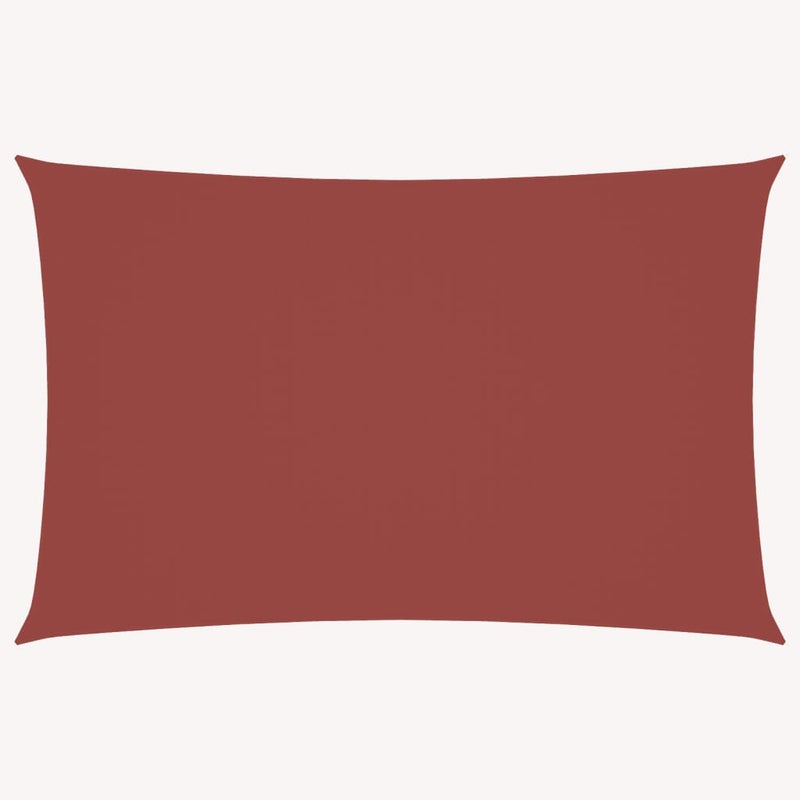 Żagiel przeciwsłoneczny prostokątny z tkaniny Oxford, 4 x 7 m, kolor terakota