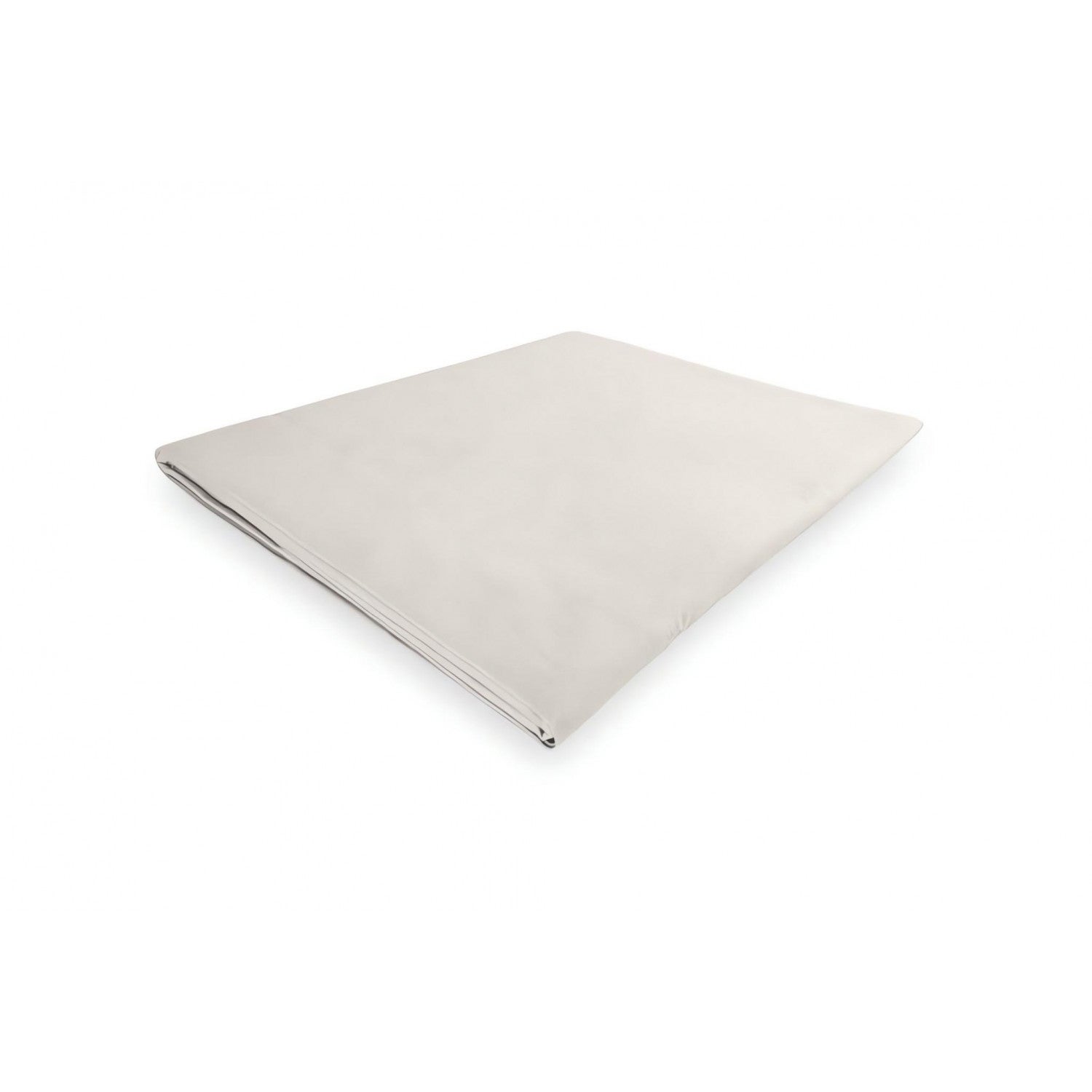 Soleil D'Ocre Drap Plat Percale Polycoton 240x300 Cm Blanc - Lit 2 Places, Qualité Hôtelière