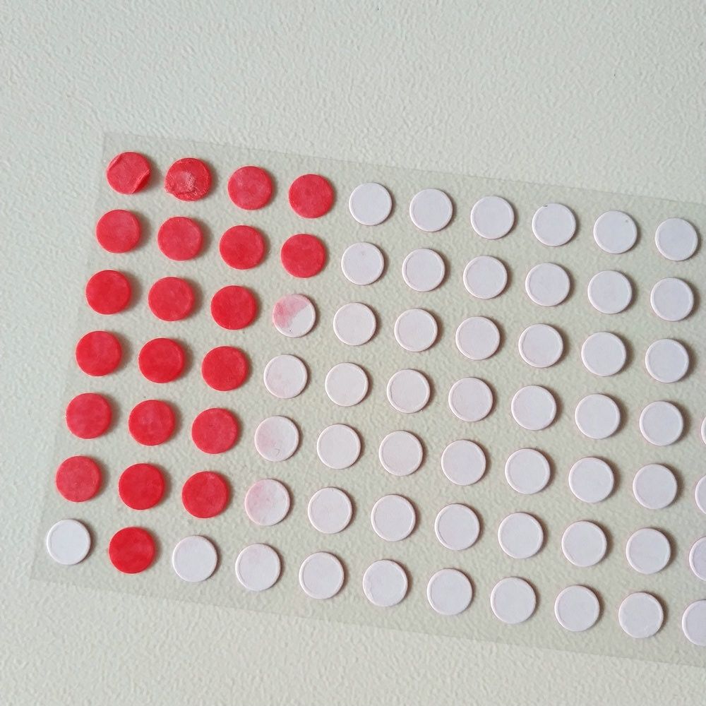 300 sceaux de sécurité adhésifs sensibles à l'eau avec indicateur de garantie de 8 mm - 2