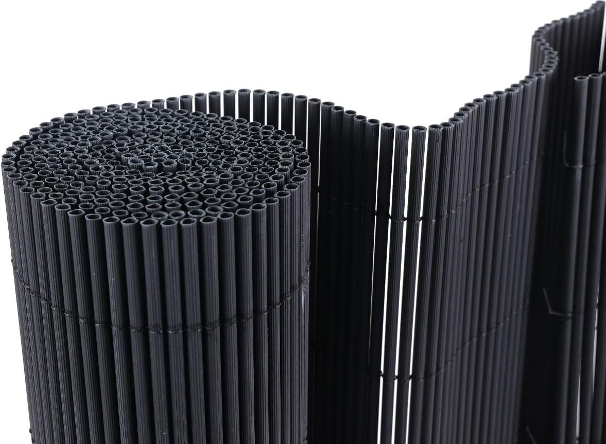 Mimbre Artificial de PVC Negro. - 3