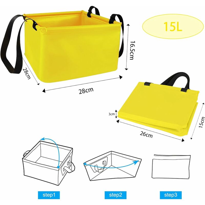 Bassine Pliable,Cuvette Portable,pour Vaisselle/Camping,Design