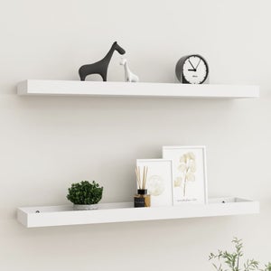 2 Mensole Da Parete VidaXL In Legno Ingegnerizzato, Effetto Rovere Artigianale, 80x15x15,5 Cm – Resistenti E Salvaspazio Per Soggiorno E Ufficio