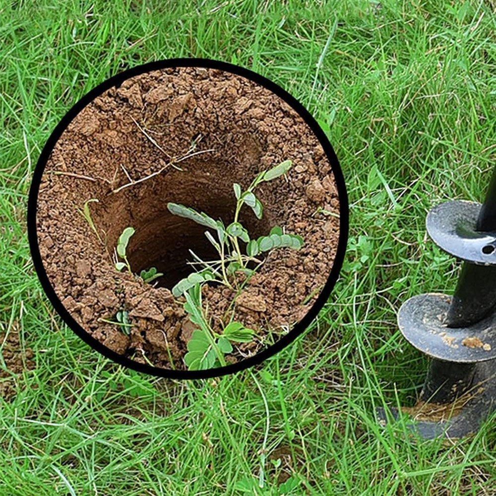 Jardin Foreuse, Acier Inoxydable, Tariere Thermique, Creuser des Trous Cultiver en Profondeur, Outil de Plantation Pratique pour Fleur Planter - 5