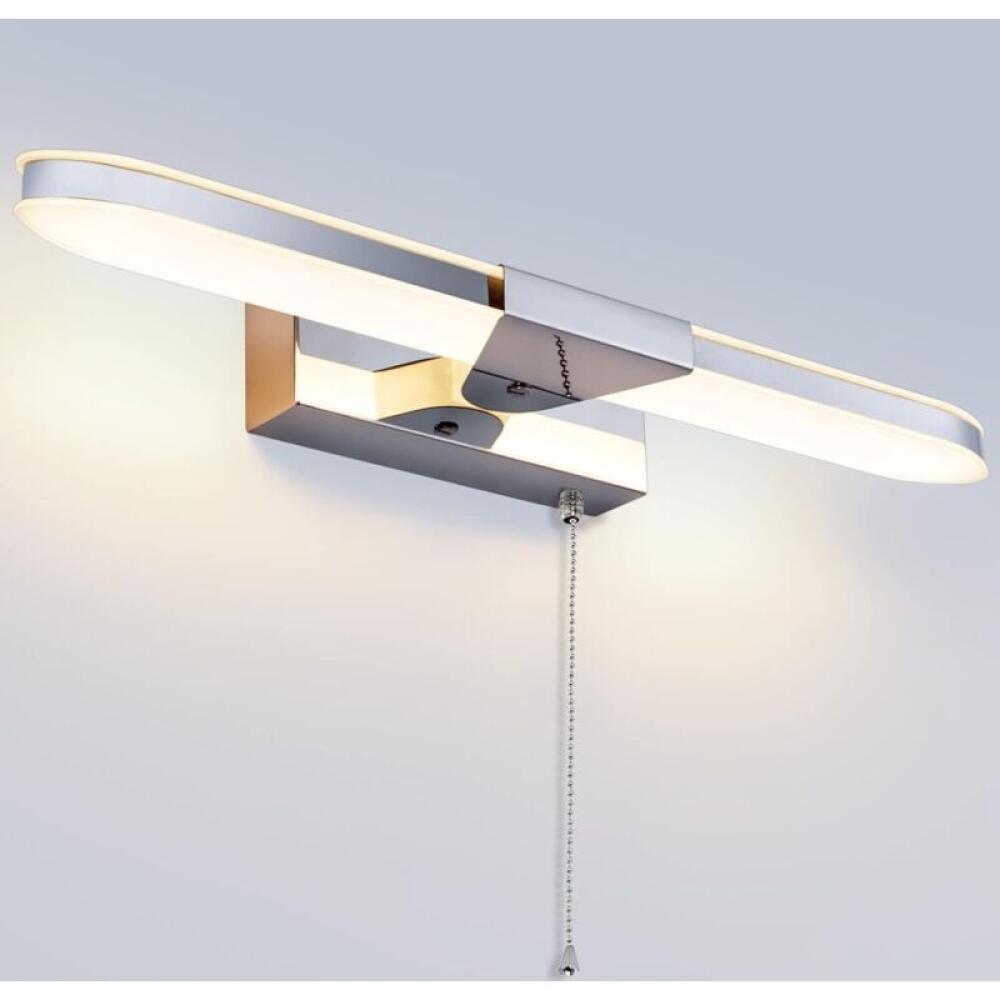 Lustro łazienkowe LED 40 cm, temperatura barwowa 3000K, 920 lumenów, moc 8 W, stopień ochrony IP20.