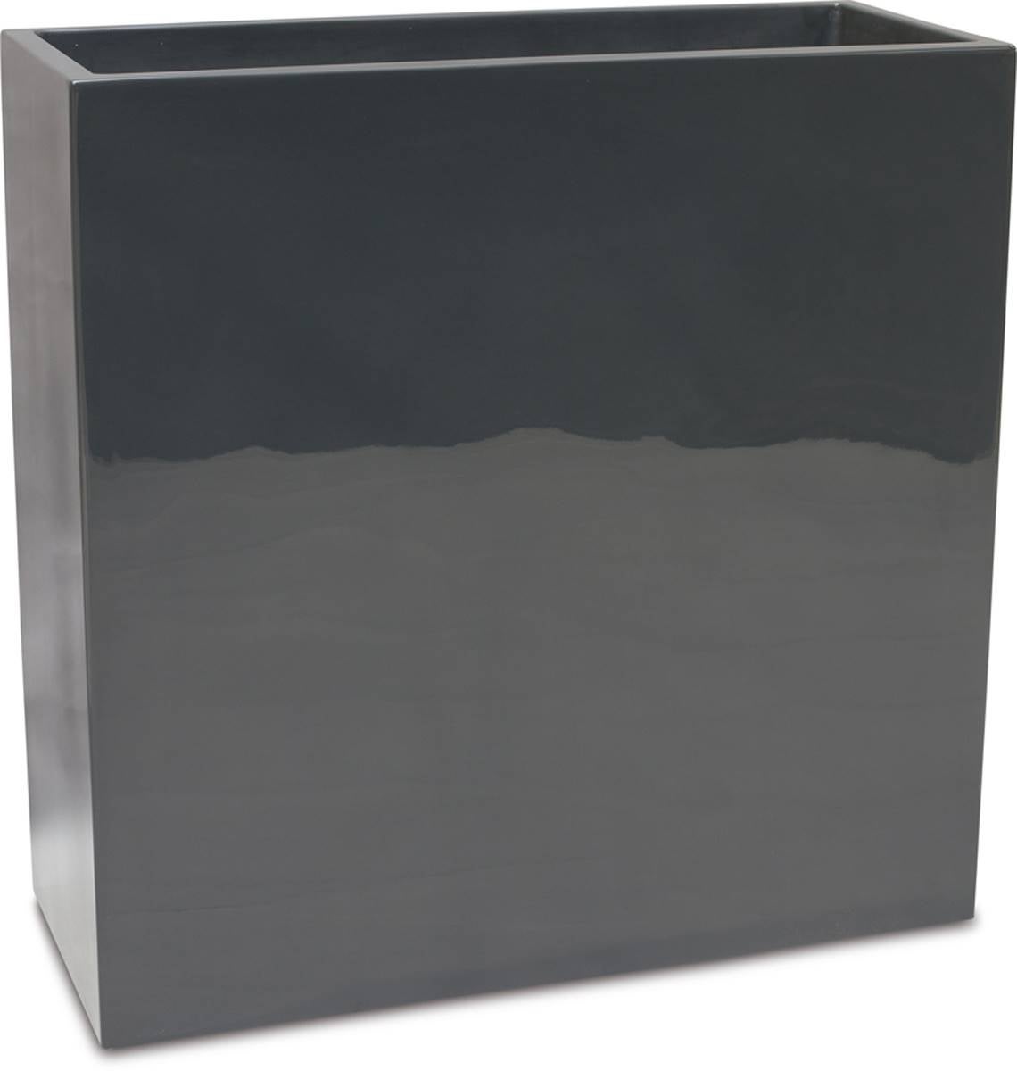 Bac fibres de verre gelcoat 40x90x90 cm Ext. claustra gris glossy - 2