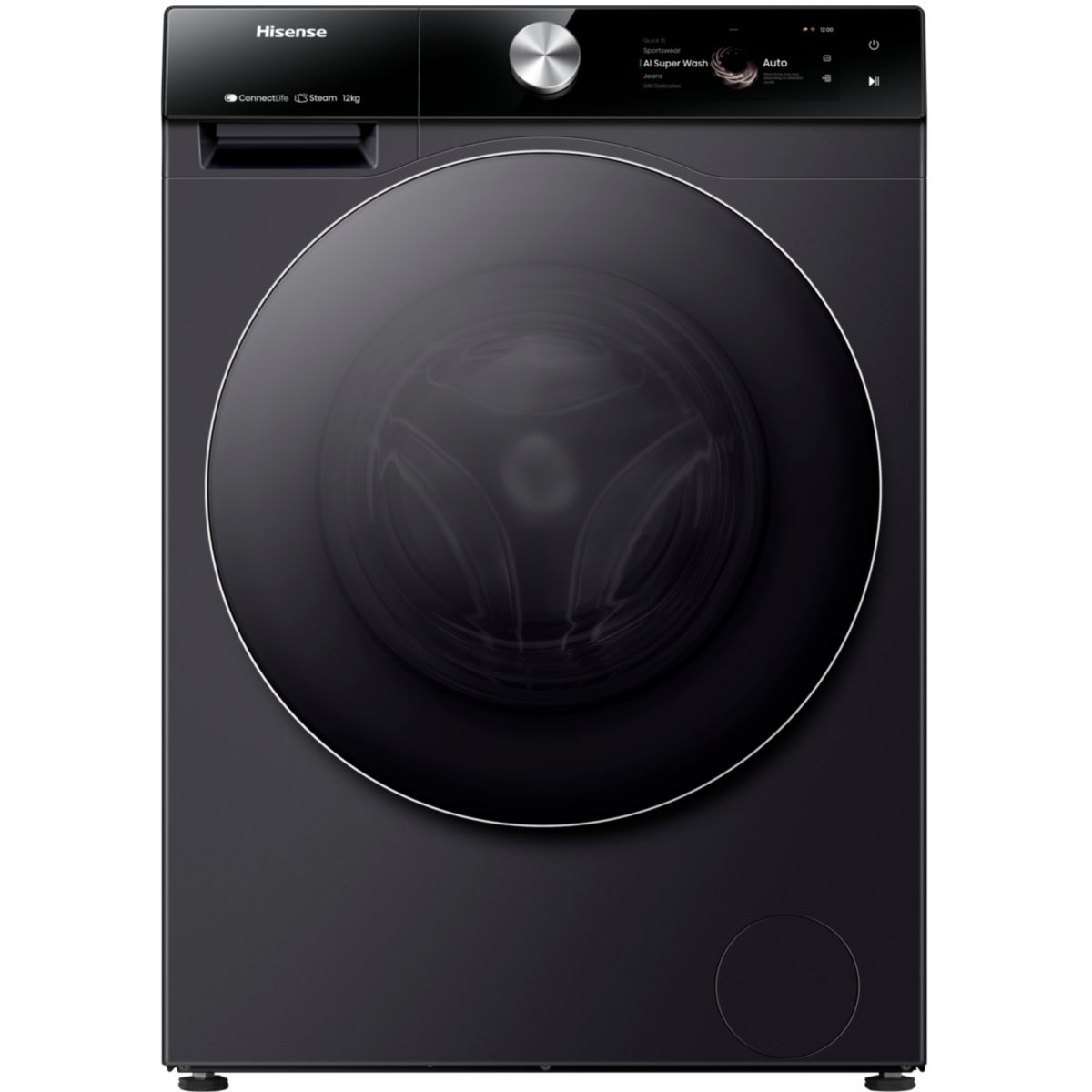 Hisense Wf7s1247bb Lavadora Carga Frontal 12 Kg 1400 Rpm Negro , Leroy Merlin