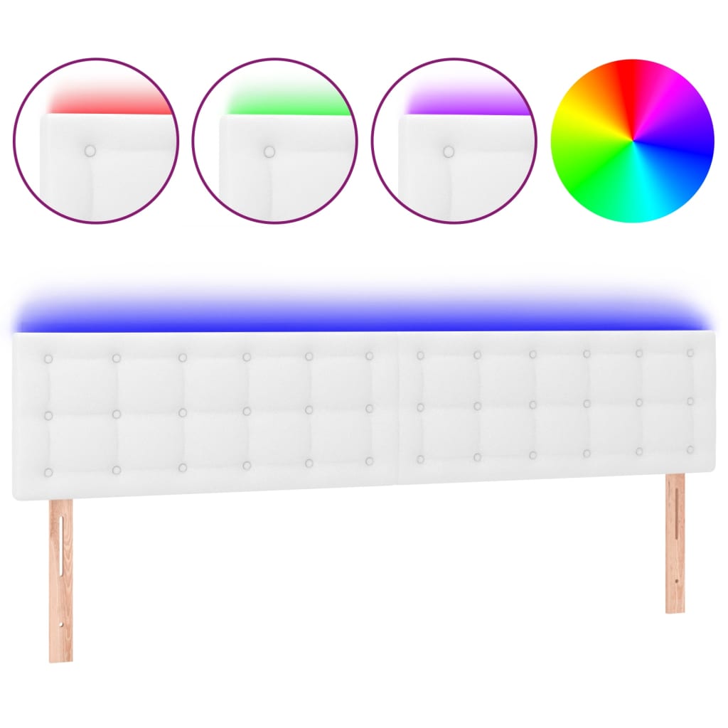 Tête de lit à LED Cappuccino 83x16x78/88 cm Similicuir | Leroy Merlin