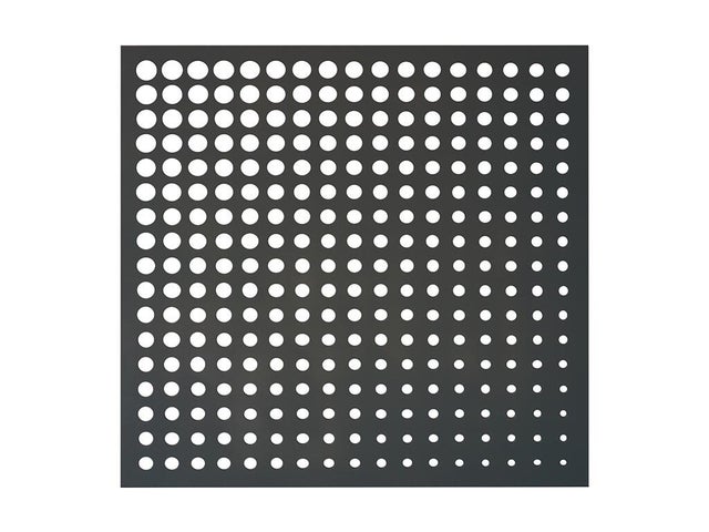 Panneau fixe Moon en polypropylène gris 100x100 cm