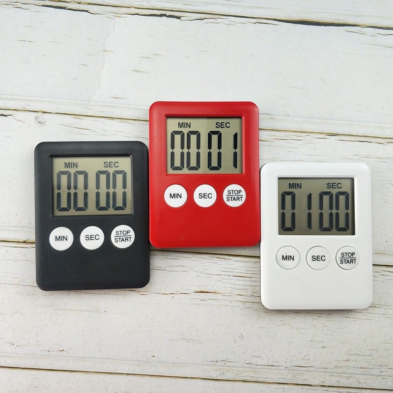 1 Unidade de Cronômetro Digital de Cozinha Mini Magnético com LED, Temporizador de Contagem Regressiva para Cozinhar, Brincar, Assar e se Exercitar. - 2