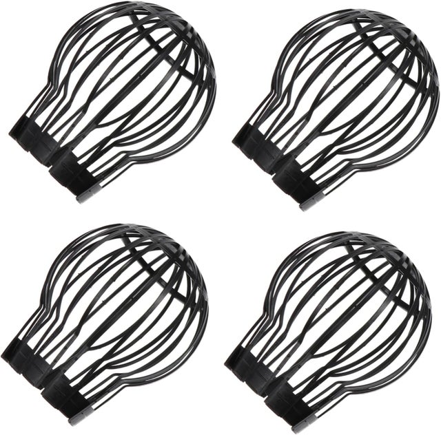 Lot de 4 grilles anti-blocage pour drain de sol, gouttière, drain de sol, filtre de baignoire, couvercle d'évier en plastique, grille ronde anti-feuil