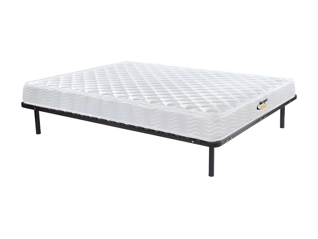 Pack somier de láminas + colchón de muelles y memoria de forma wolkenlos de morgengold - 160x200 cm
