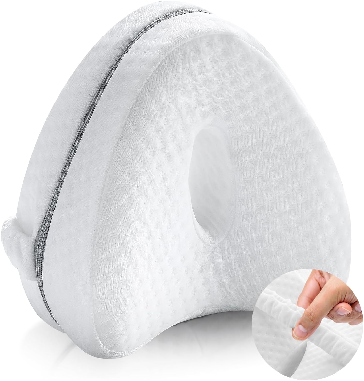 Ortopedyczna poduszka pod nogi i kolana pianka memory foam łagodzi ból pleców bioder stawów wsparcie kostek i kolan dla osób śpiących na boku B
