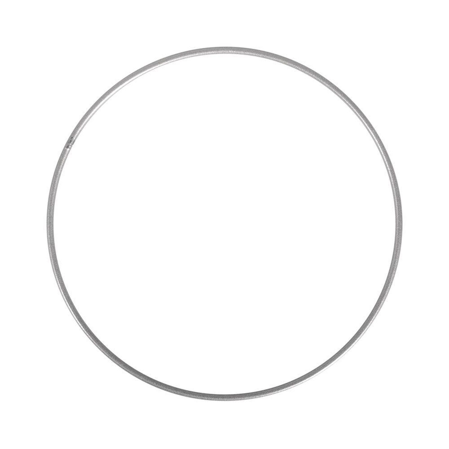 Anneau en métal - Argenté - 10 cm - Rond - Intérieur - Mixte - Maison