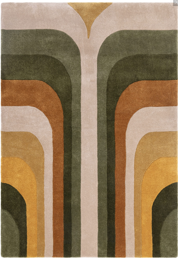 Tapis de salon moderne style rétro TIPPY 120x170 cm