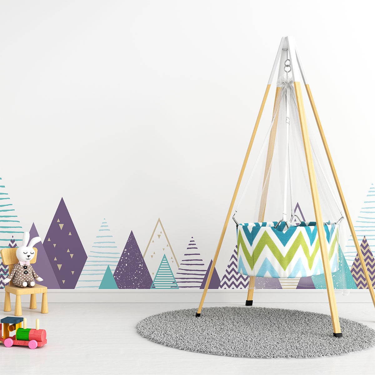 Adesivo bambino di montagna scandinavo grihska - Sticker adesivo - adesivi murali - 100x170cm - 3