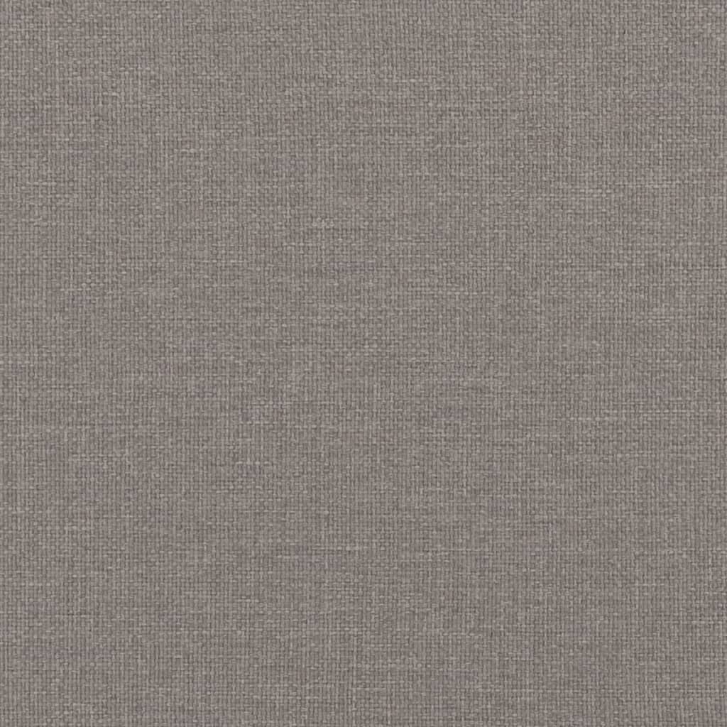 Cadre de lit sans matelas taupe 160 x 200 cm tissu - 8