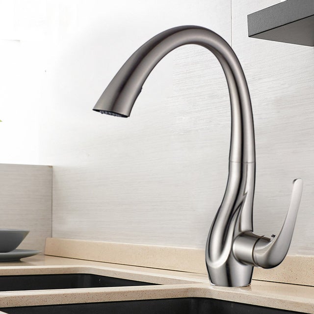 Robinet De Cuisine Extractible Newport Laiton - Réf. 3190-5113/10, Finition Bronze Satiné, Neuf