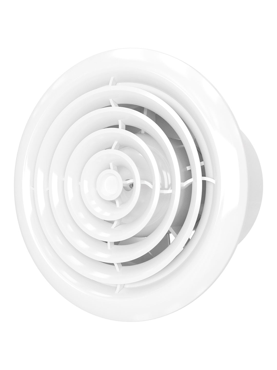 Ventilator de baie VentEurope CIRCLE125BD, clapeta antiretur, diametru 125 mm, debit 107 m³/h, 18W, IP24, silentios, economic, Alb