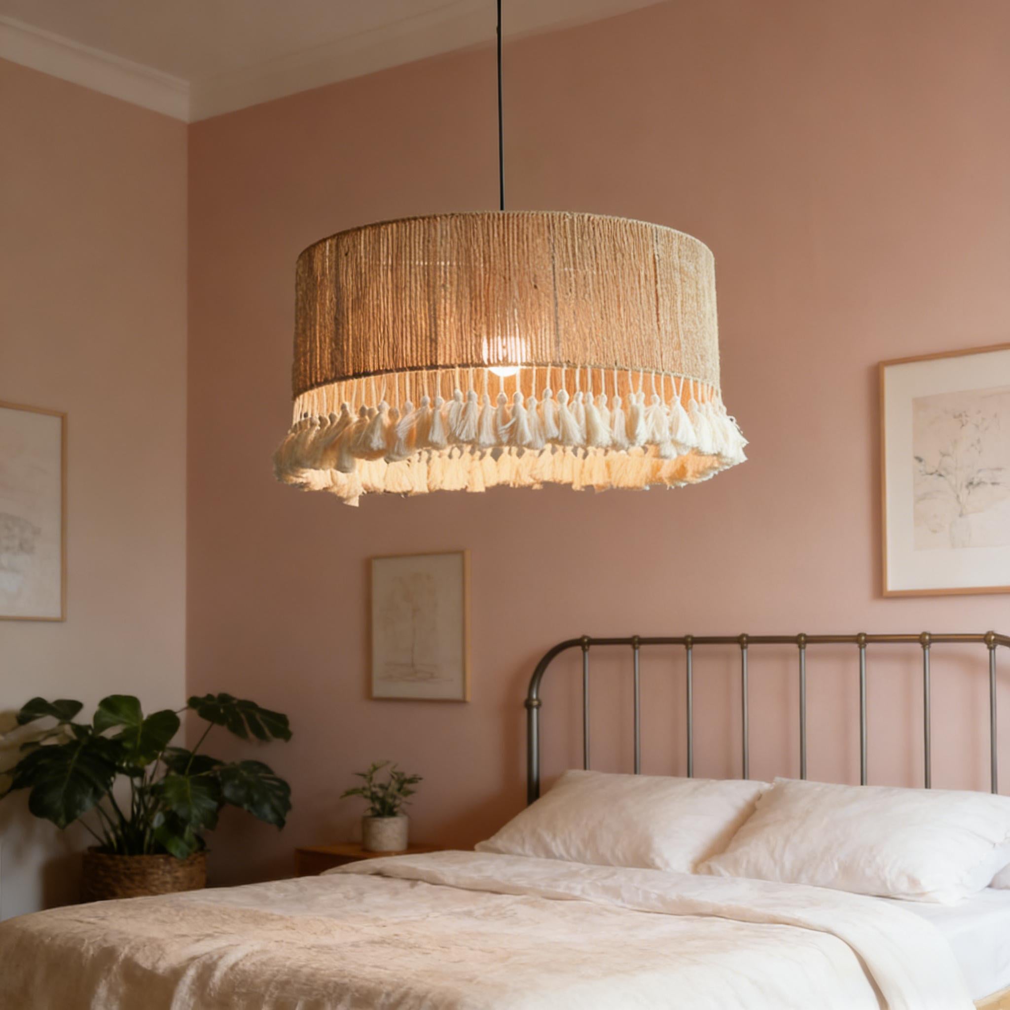 Lustre de style bohème, plafonnier décoratif LED, lumière chaude, convient pour la salle à manger, la cuisine, la chambre, le bar. - 6