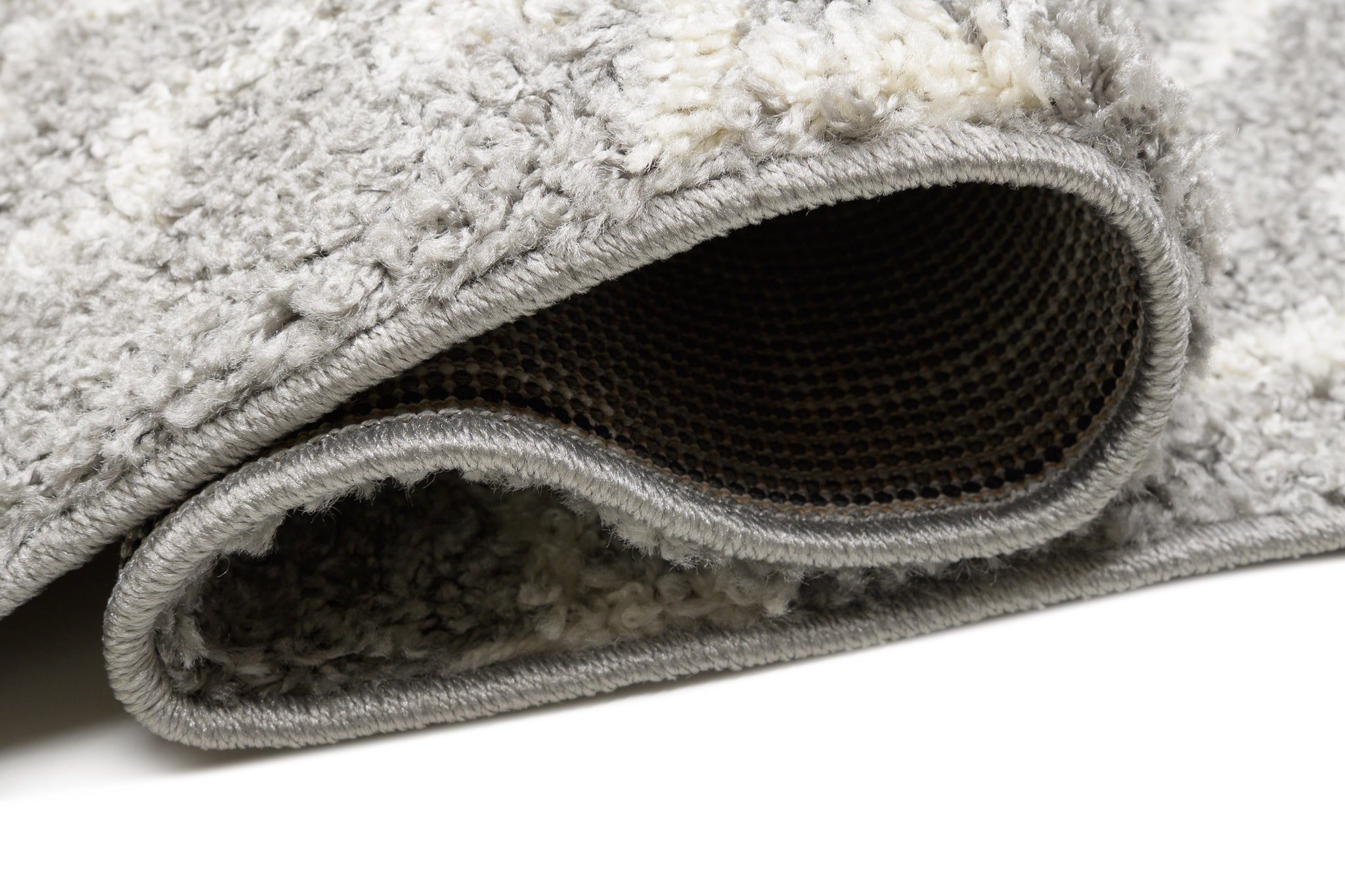 TAPISO Delhi Tapis de Salon Chambre Gris Blanc Ethnique Zigzags Moelleux Shaggy Super Doux Poils Longs Epais 60 x 100 cm - 3