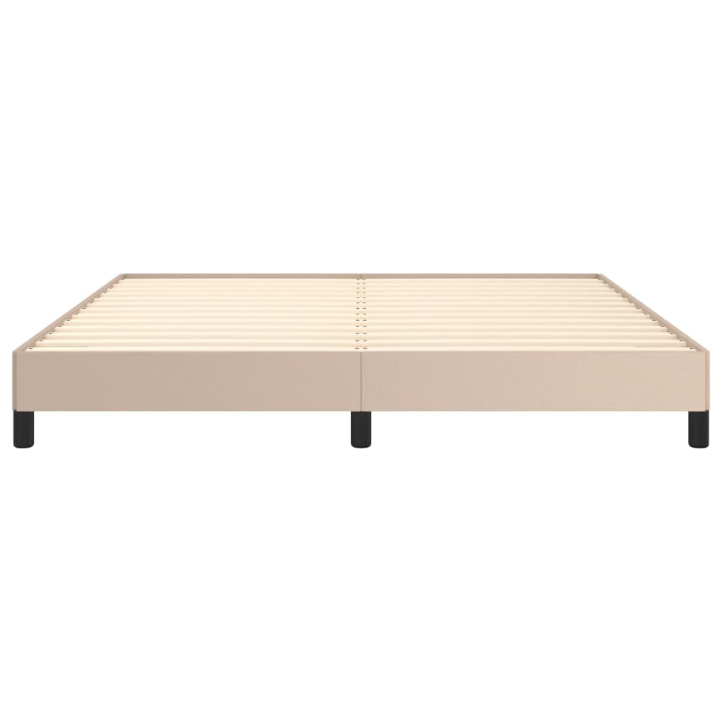 Cadre de lit sans matelas cappuccino 180 x 200 cm en similicuir - 5