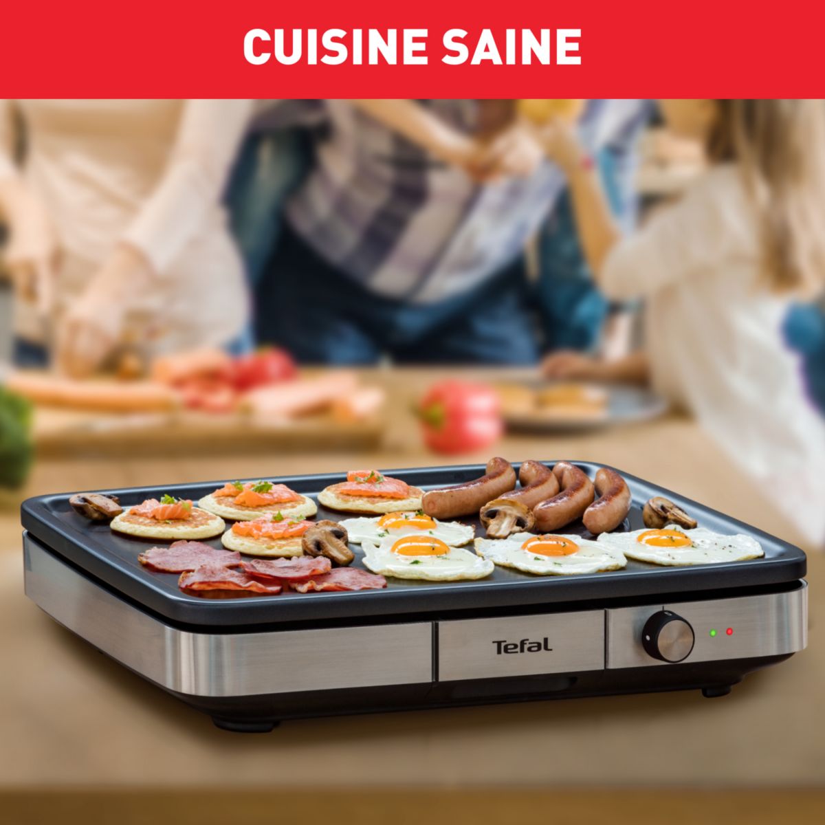 Plancha électrique TEFAL CB690D12 Maxi XXL inox - 9