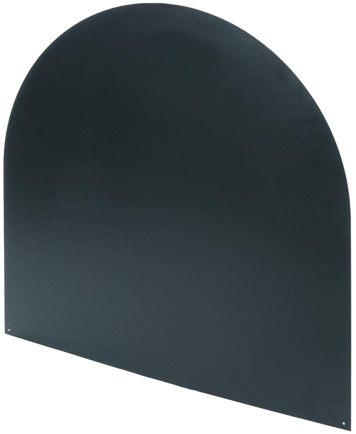 Protector de suelo de hierro para estufas y chimeneas - tamaño semirredondo 74x74 cm - 8,4 kg