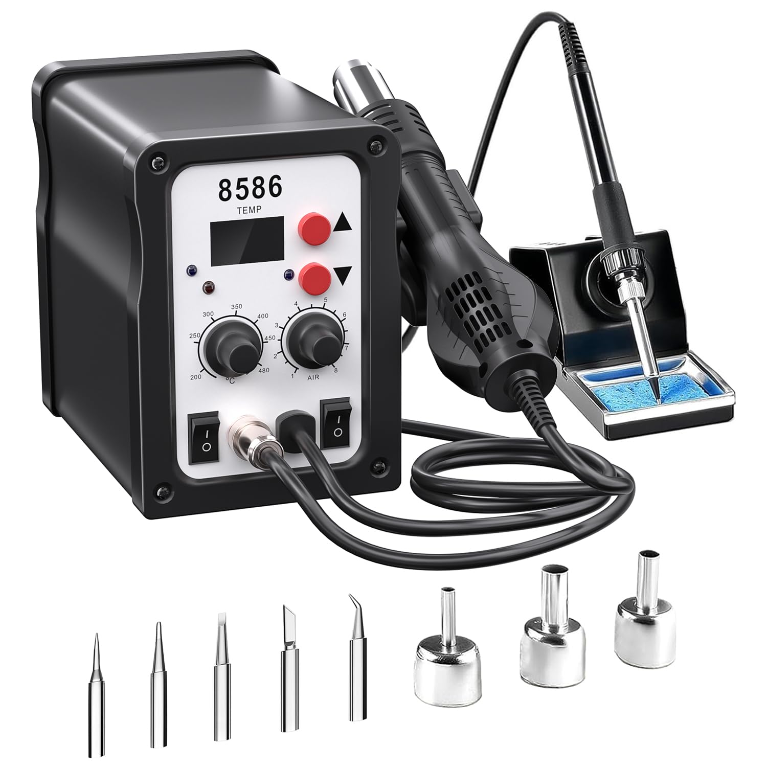 Station 2 En 1 Yarboly – Soudage, Dessoudage, Air Chaud, 240 V, Chauffage Rapide !