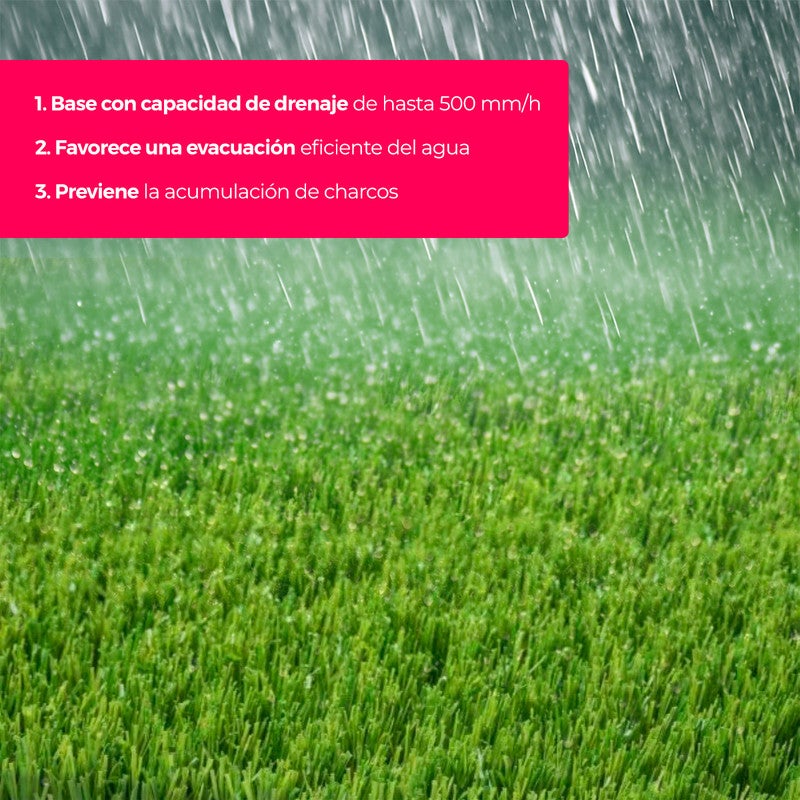 Arquiservi - Relva artificial Manaslú 40mm / Rolo 2 x 30m (60m²) Alta Densidade, Resistente UV, Fácil Instalação para Jardim, Terraço e Piscina - 4