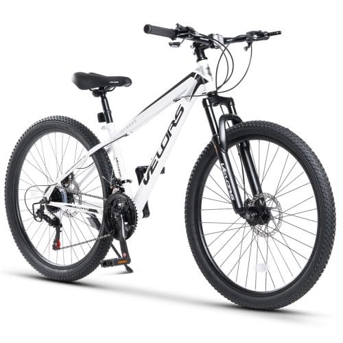 Mountain Bike 26 21 Marce MTB Sospensione Completa Freno A Disco Adulto Per Viaggi All'aperto Campeggio Per Ragazze Ragazzi Uomini E Donne Nero + Bianco : Amazon.it: Sport E Tempo Libero