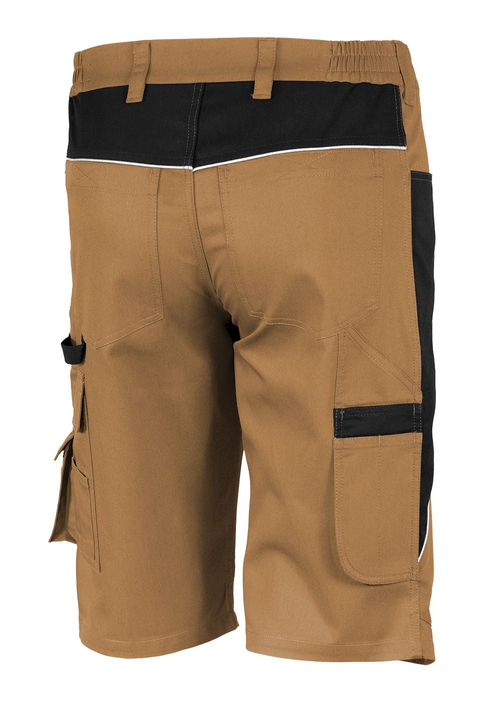 Qualitex - PROfessionals Shorts résistant en tissu renforcé de fibres - kaki/noir - size 42 - Unisex - Pantalon de travail court á 10 poche - 2