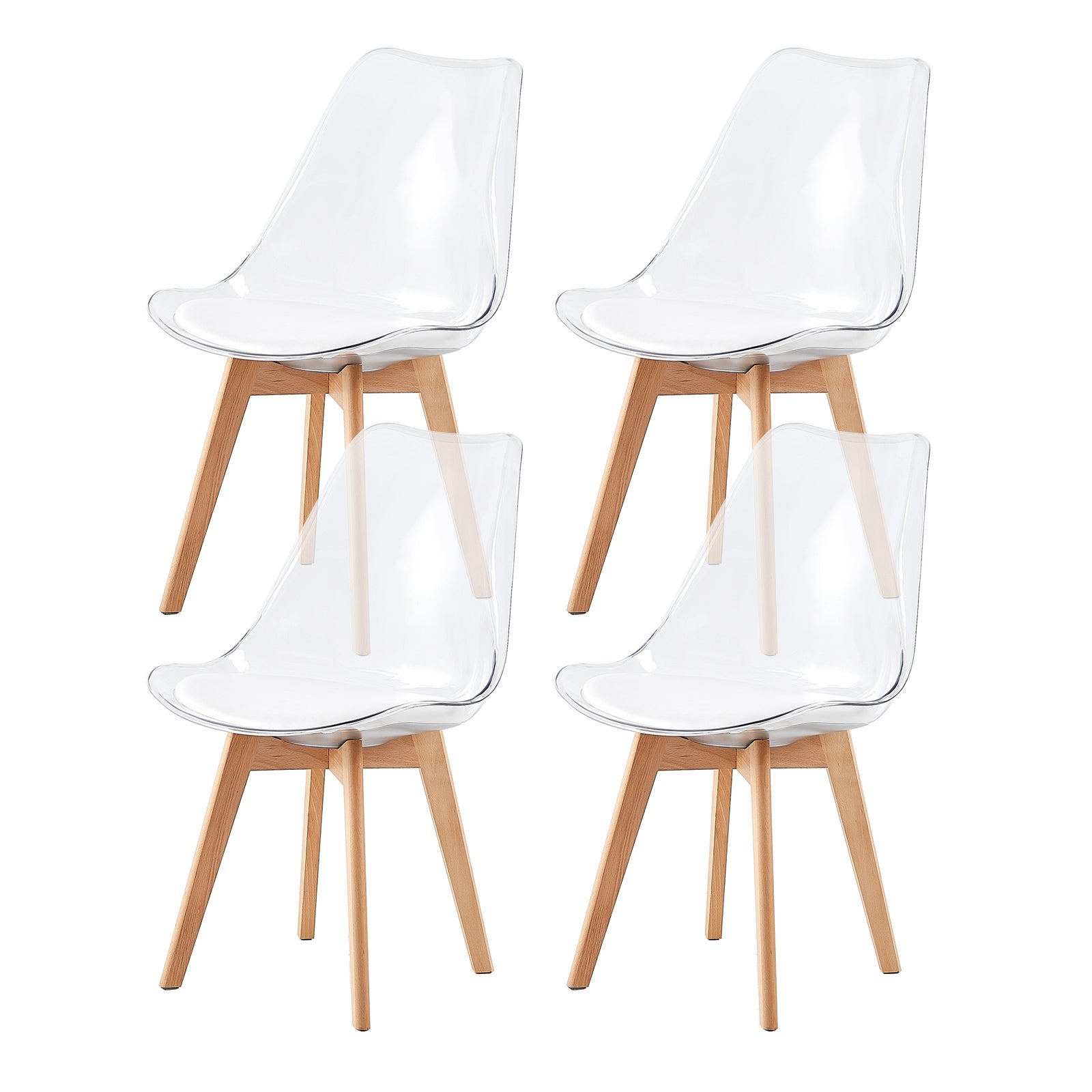Chaises Scandinaves Transparentes
