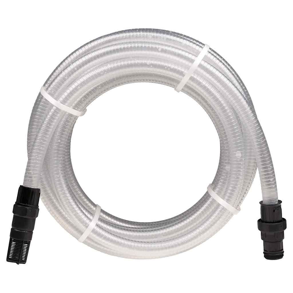 Tuyau D'aspiration PVC 7 M Avec Raccords Laiton – 1 Pouce, Clapet Anti-retour Et Flotteur