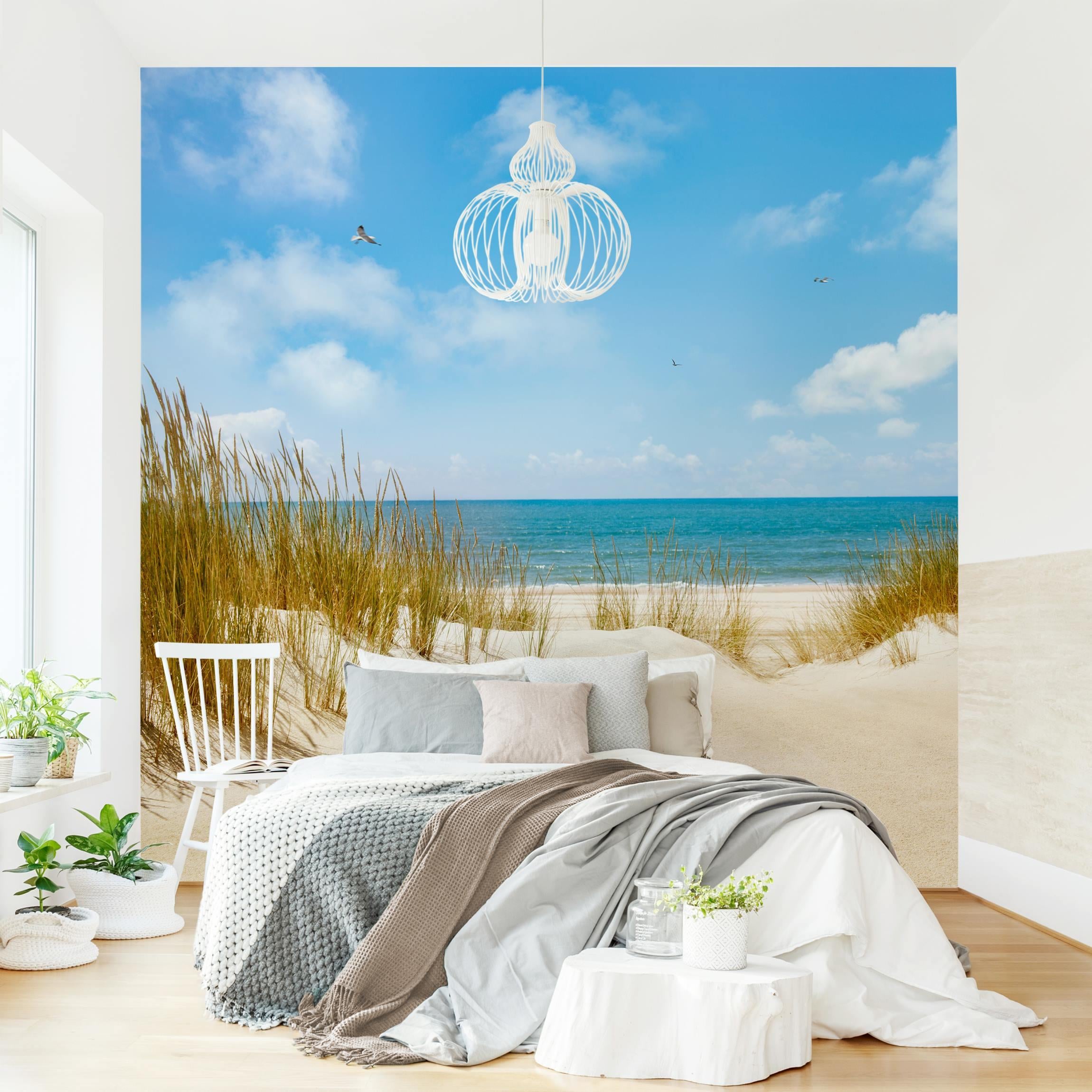 Papel pintado fotomural mar naturaleza playa 115 - salón dormitorio cocina pasillo - tnt 240 x 240 cm premium