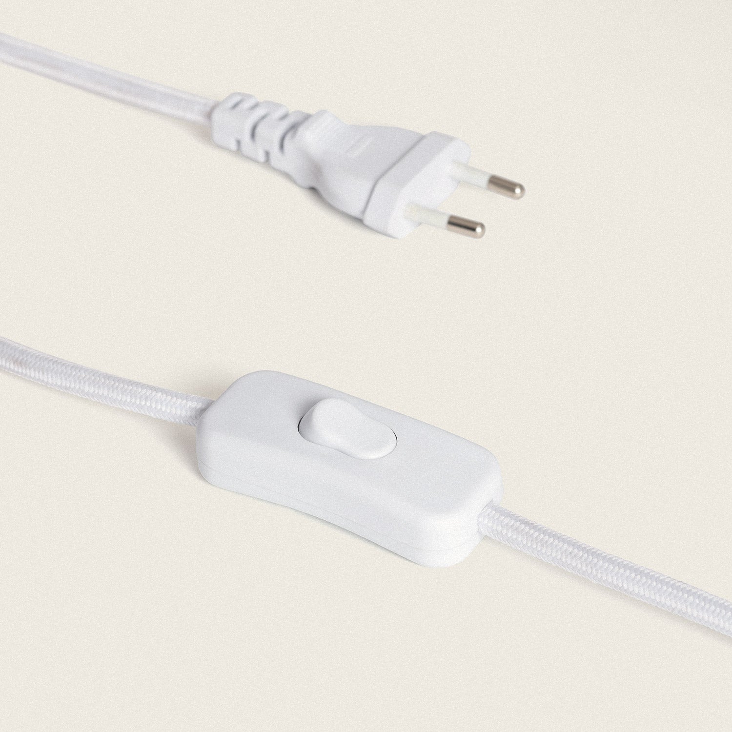 Ledkia Lámpara de Mesa Papel Trenzado y Resina Otilia Blanco - 4