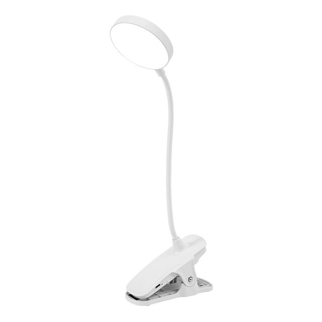 Lampka do czytania, lampka do czytania 20 LED do łóżka, lampka z klipsem chroniąca oczy, 3 poziomy jasności