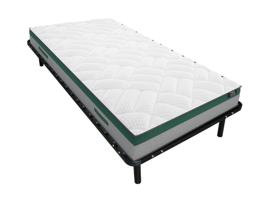 Pack colchón de muelles ensacados prestige de ysmee + somier de láminas - 90 x 190 cm